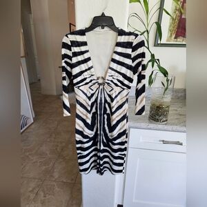 Roberto Cavalli Animal Print Cocktail Dress
